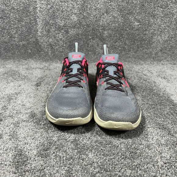 Nike Metcon 3 849807-004 Women's Sz 7.5 Cool Grey Solar Red Athletic Shoes Used - Picture 4 of 13